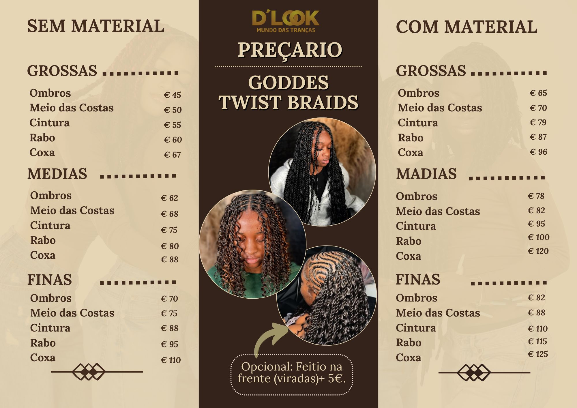 Informação importante — D'Look Mundo das Tranças